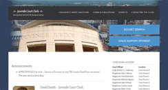 Desktop Screenshot of juvenilecourtclerk.nashville.gov