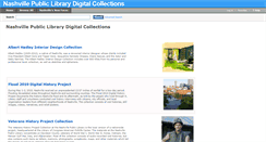 Desktop Screenshot of digital.library.nashville.org