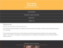Tablet Screenshot of parentingeducation.nashville.gov